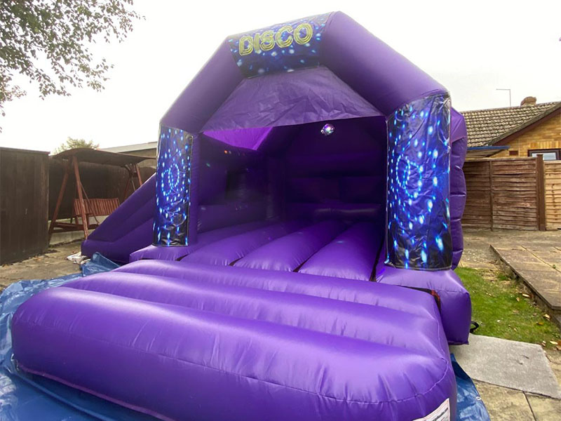 Close-up of the bouncy castle