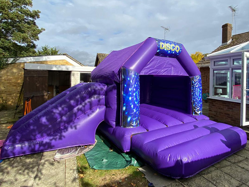 Bouncy castle in use at an event