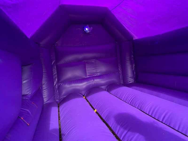 Interior view of the bouncy castle